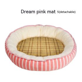 Four Seasons Universal Cat Nest For Deep Sleep (Option: Dream Pink Summer Mat-XXL)