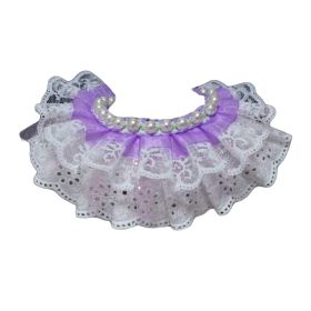 Beads Violet Princess Retro Style Lace Collar Handmade Cat/Dog Necklace 8.2-11.2 (Default: Default)