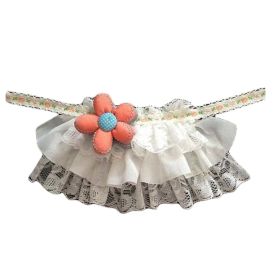 Cute Flower Retro Style Handmade Lace Collars Dog Necklace Cat Collars 8.2-11.2" (Default: Default)