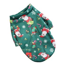 Small Dog Hoodie Coat Winter Warm Pet Clothes for Bulldog Chihuahua Shih Tzu Sweatshirt Puppy Cat Pullover Dogs; Chrismas pet clothes (Color: Green Pineapple)