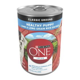 Purina ONE +Plus Lamb & Long Grain Rice Wet Puppy Dog Food 13 oz Can (Brand: Purina ONE)