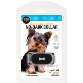 Goldman's No-Bark Training Dog Collar Friendly and Humane (size: small)