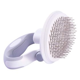 Pet Life 'Gyrater' Travel Self-Cleaning Swivel Grooming Pet Pin Brush (Default: Default)