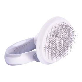 Pet Life 'Gyrater' Travel Self-Cleaning Swivel Grooming Slicker Pet Brush (Default: Default)