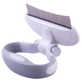 Pet Life 'Gyrater' Travel Swivel Curved Pet Grooming Pin Comb (Default: Default)