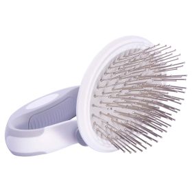 Pet Life 'Gyrater' Travel Swivel Pet Grooming Pin Brush (Default: Default)