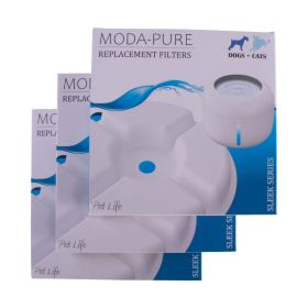 Pet Life 'Moda-Pure' Filtered Dog and Cat Fountain - Replacement Filters - 3 Pack (Default: Default)