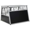 Dog Cage with Double Door 37"x34.6"x27.2"