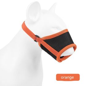 Breathable Mesh Dog Mouth Cover (Option: Orange-2XL)